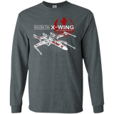 T-Shirts Dark Heather / S T-65 X-Wing Men's Long Sleeve T-Shirt
