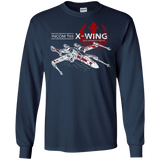 T-Shirts Navy / S T-65 X-Wing Men's Long Sleeve T-Shirt