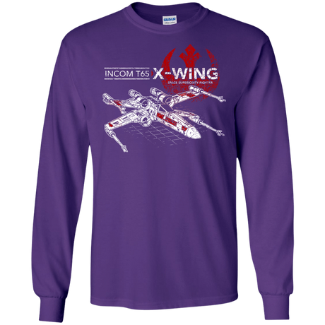 T-Shirts Purple / S T-65 X-Wing Men's Long Sleeve T-Shirt