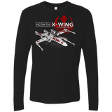 T-Shirts Black / S T-65 X-Wing Men's Premium Long Sleeve