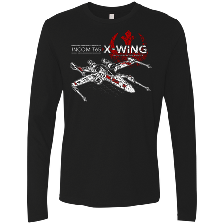 T-Shirts Black / Small T-65 X-Wing Men's Premium Long Sleeve