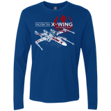 T-Shirts Royal / S T-65 X-Wing Men's Premium Long Sleeve