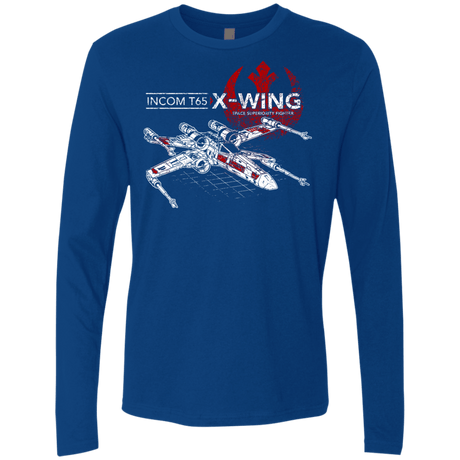 T-Shirts Royal / S T-65 X-Wing Men's Premium Long Sleeve
