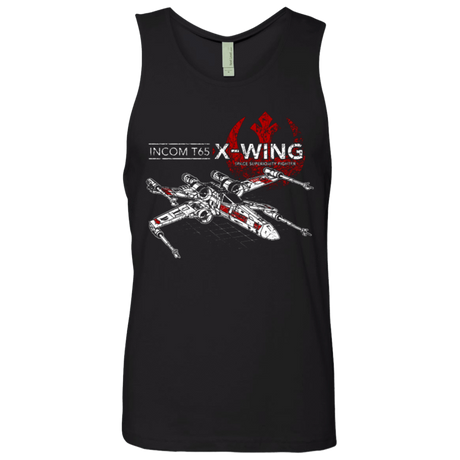 T-Shirts Black / Small T-65 X-Wing Men's Premium Tank Top