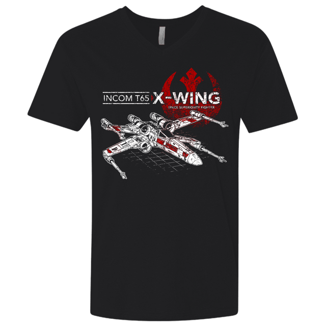 T-Shirts Black / X-Small T-65 X-Wing Men's Premium V-Neck