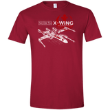 T-Shirts Cardinal Red / S T-65 X-Wing Men's Semi-Fitted Softstyle