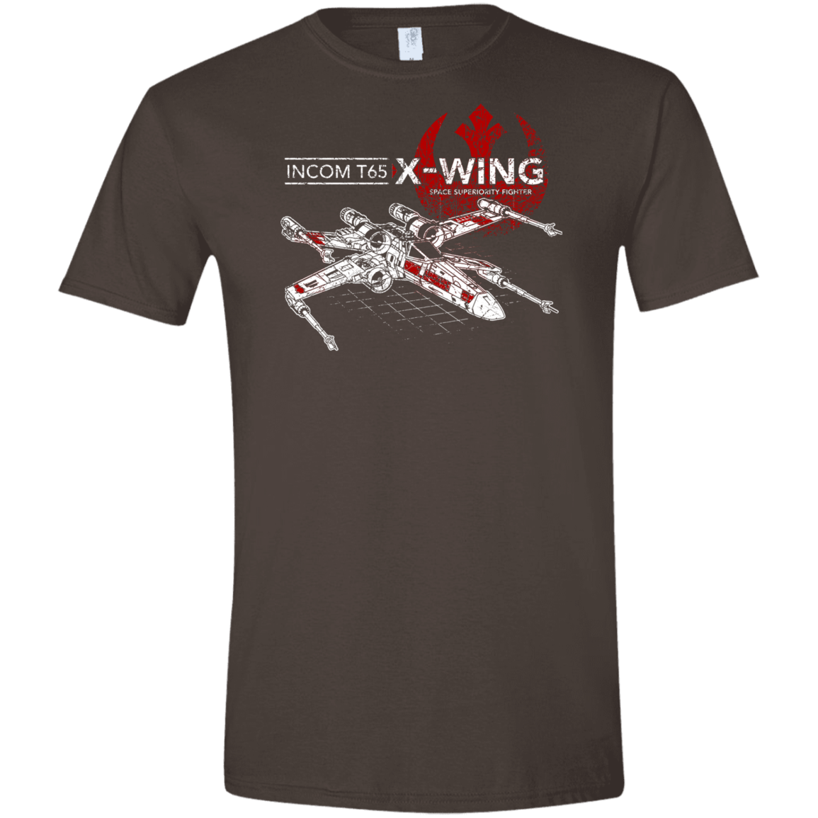 T-Shirts Dark Chocolate / S T-65 X-Wing Men's Semi-Fitted Softstyle