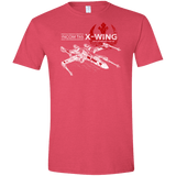 T-Shirts Heather Red / S T-65 X-Wing Men's Semi-Fitted Softstyle