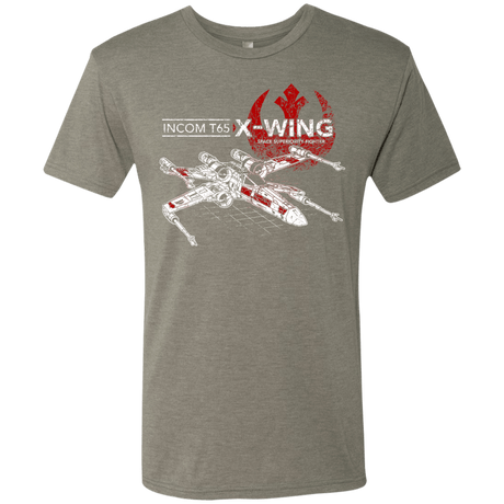 T-Shirts Venetian Grey / S T-65 X-Wing Men's Triblend T-Shirt