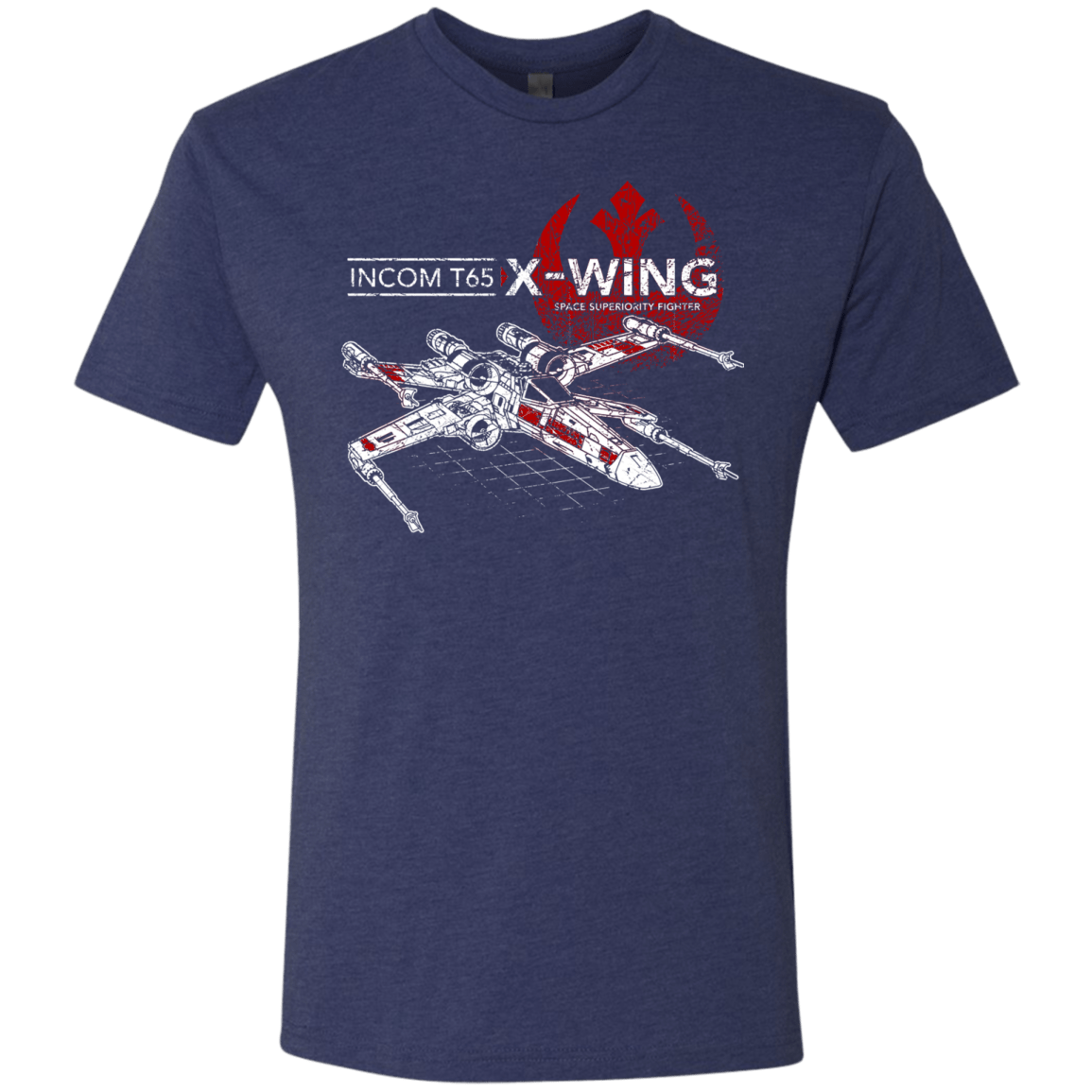 T-Shirts Vintage Navy / S T-65 X-Wing Men's Triblend T-Shirt