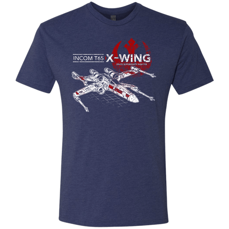 T-Shirts Vintage Navy / S T-65 X-Wing Men's Triblend T-Shirt