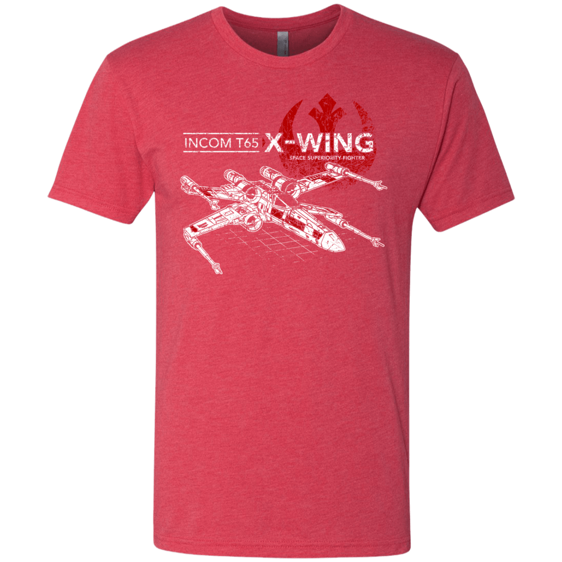 T-Shirts Vintage Red / S T-65 X-Wing Men's Triblend T-Shirt