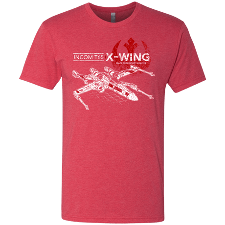 T-Shirts Vintage Red / S T-65 X-Wing Men's Triblend T-Shirt