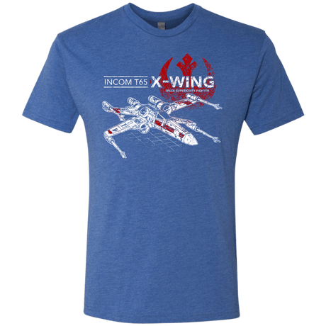 T-Shirts Vintage Royal / S T-65 X-Wing Men's Triblend T-Shirt