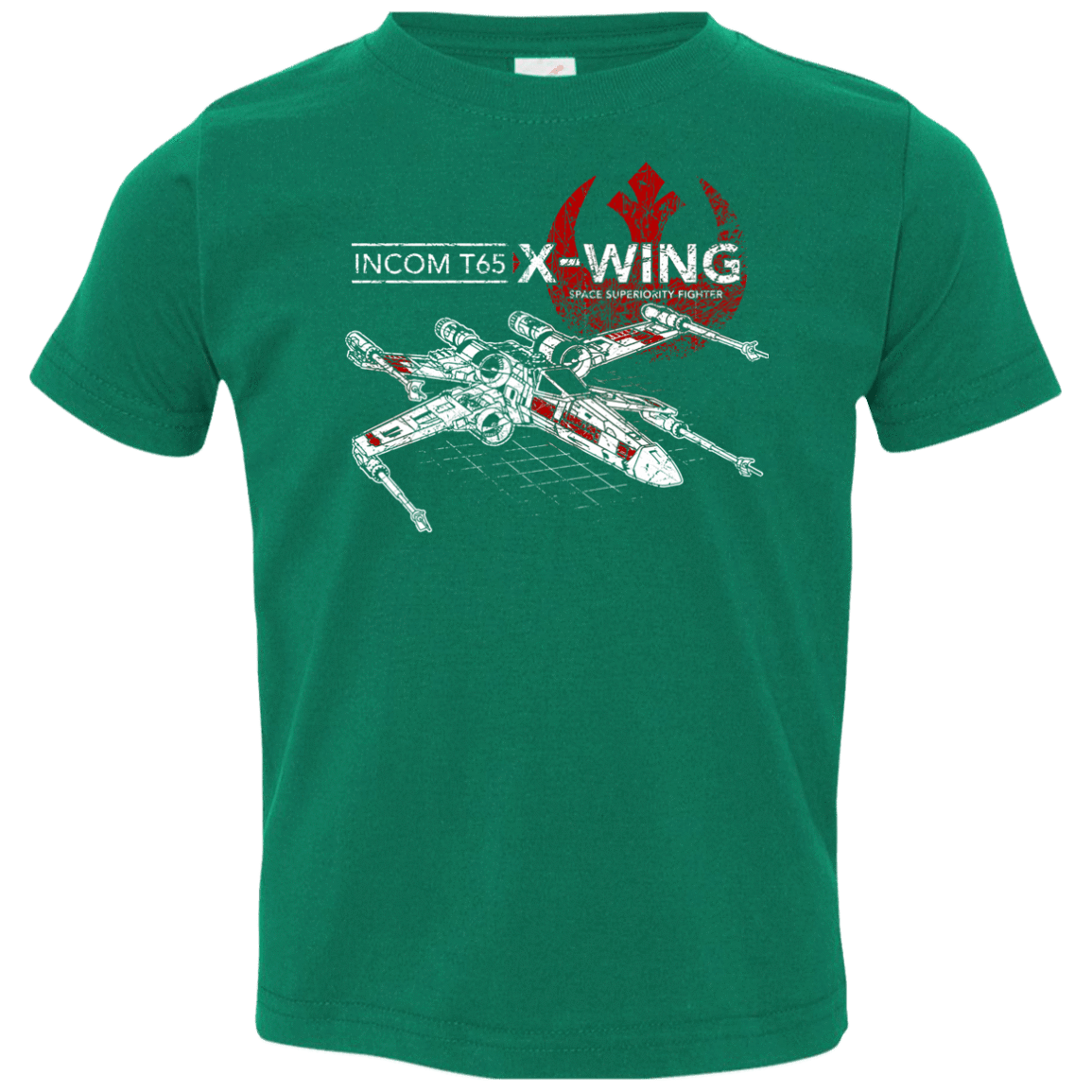 T-Shirts Kelly / 2T T-65 X-Wing Toddler Premium T-Shirt