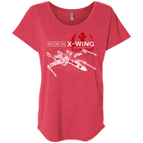 T-Shirts Vintage Red / X-Small T-65 X-Wing Triblend Dolman Sleeve