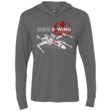 T-Shirts Premium Heather / X-Small T-65 X-Wing Triblend Long Sleeve Hoodie Tee