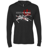 T-Shirts Vintage Black / X-Small T-65 X-Wing Triblend Long Sleeve Hoodie Tee