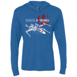 T-Shirts Vintage Royal / X-Small T-65 X-Wing Triblend Long Sleeve Hoodie Tee