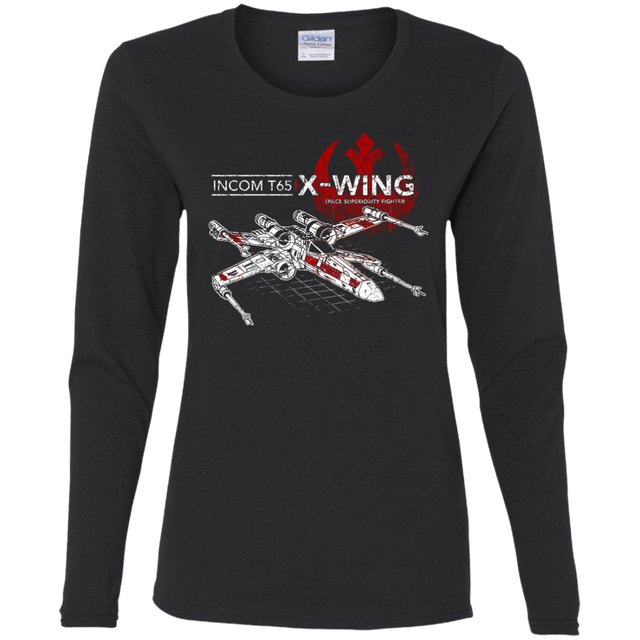 T-Shirts Black / S T-65 X-Wing Women's Long Sleeve T-Shirt