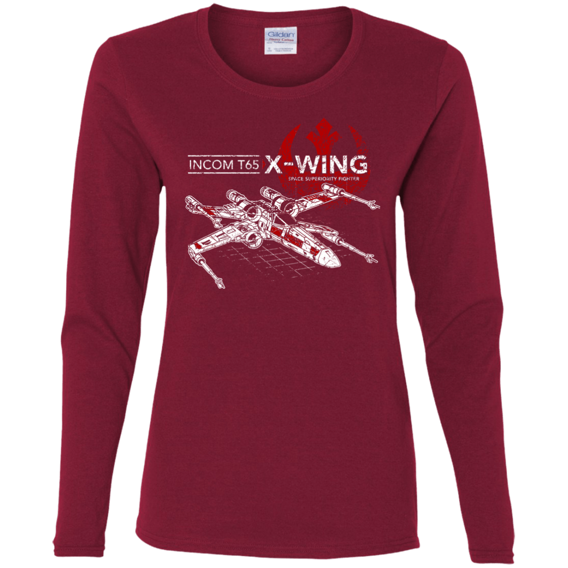 T-Shirts Cardinal / S T-65 X-Wing Women's Long Sleeve T-Shirt