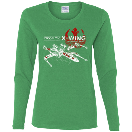 T-Shirts Irish Green / S T-65 X-Wing Women's Long Sleeve T-Shirt