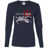 T-Shirts Navy / S T-65 X-Wing Women's Long Sleeve T-Shirt