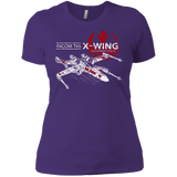 T-Shirts Purple Rush/ / X-Small T-65 X-Wing Women's Premium T-Shirt