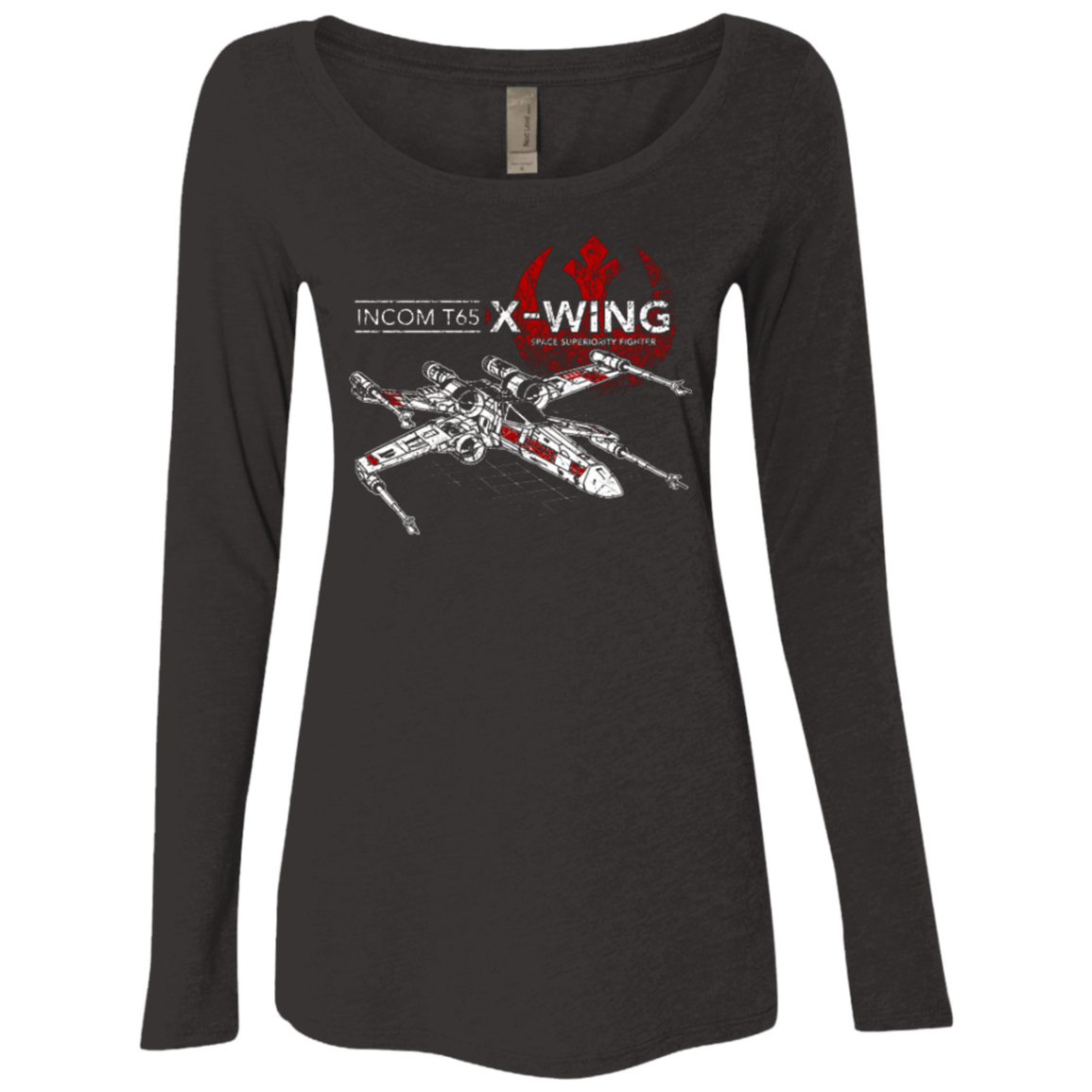 T-Shirts Vintage Black / Small T-65 X-Wing Women's Triblend Long Sleeve Shirt