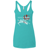 T-Shirts Tahiti Blue / X-Small T-65 X-Wing Women's Triblend Racerback Tank