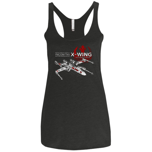 T-Shirts Vintage Black / X-Small T-65 X-Wing Women's Triblend Racerback Tank