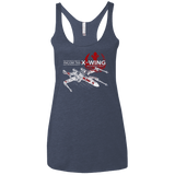 T-Shirts Vintage Navy / X-Small T-65 X-Wing Women's Triblend Racerback Tank