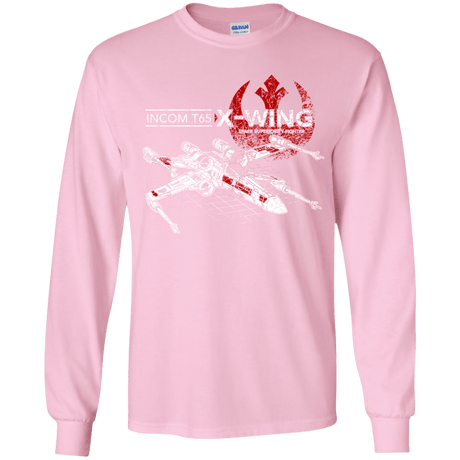 T-Shirts Light Pink / YS T-65 X-Wing Youth Long Sleeve T-Shirt