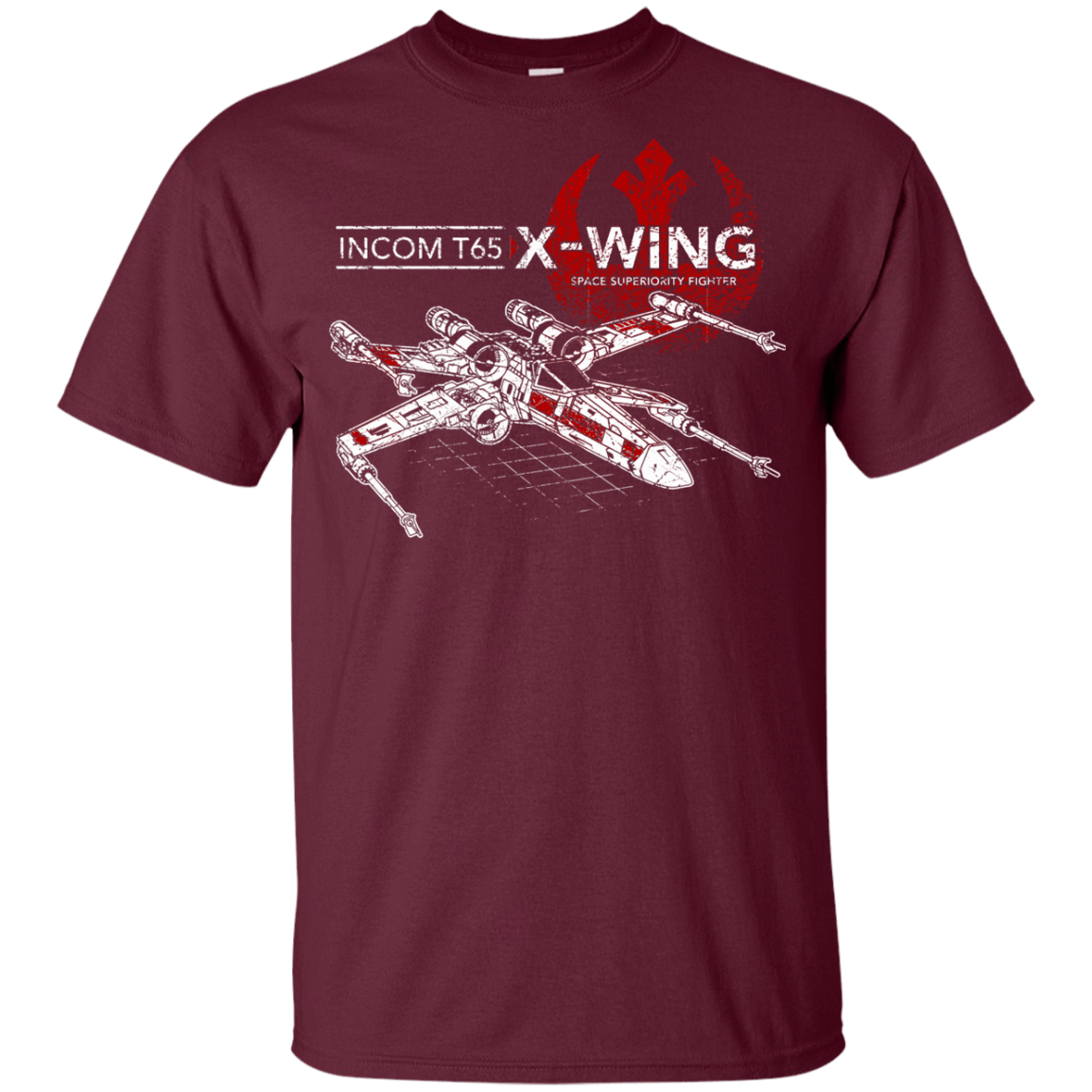 T-Shirts Maroon / YXS T-65 X-Wing Youth T-Shirt