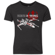 T-Shirts Vintage Black / YXS T-65 X-Wing Youth Triblend T-Shirt