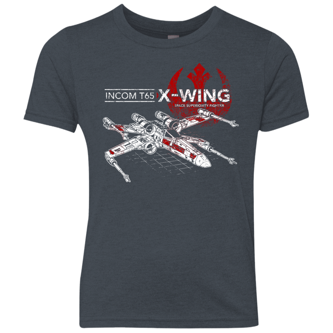 T-Shirts Vintage Navy / YXS T-65 X-Wing Youth Triblend T-Shirt