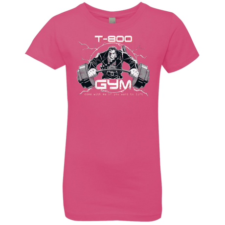 T-Shirts Hot Pink / YXS T-800 gym Girls Premium T-Shirt