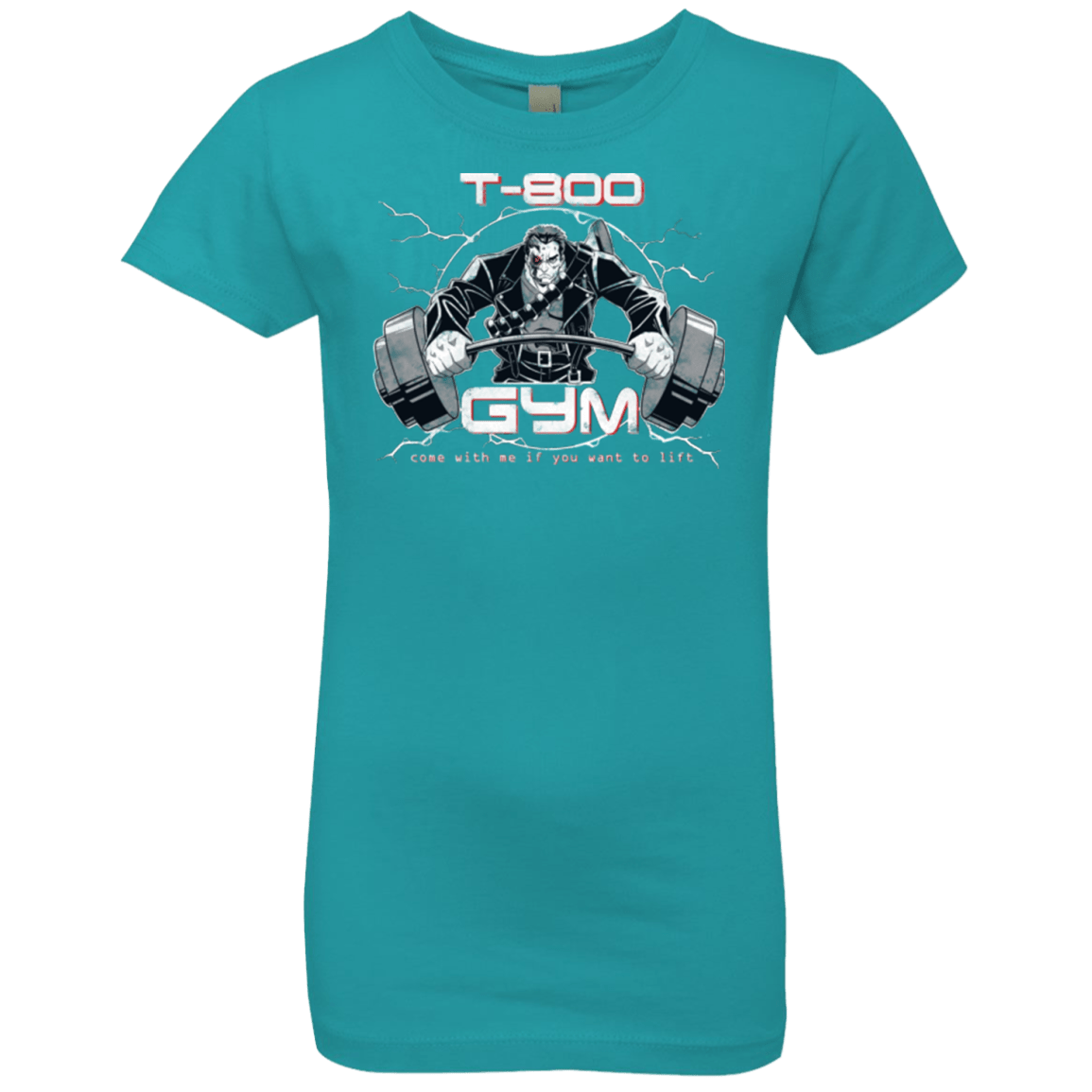 T-Shirts Tahiti Blue / YXS T-800 gym Girls Premium T-Shirt