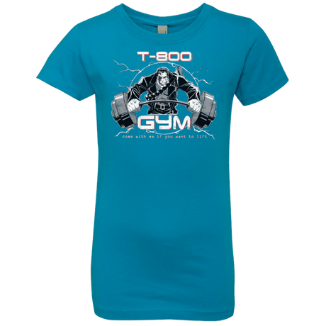 T-Shirts Turquoise / YXS T-800 gym Girls Premium T-Shirt