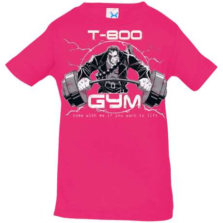 T-Shirts Hot Pink / 6 Months T-800 gym Infant Premium T-Shirt