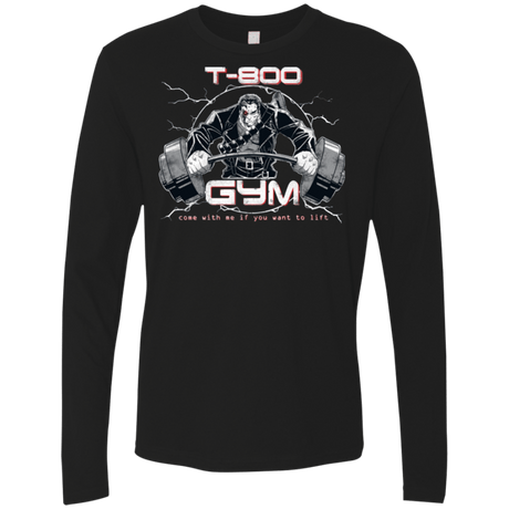 T-Shirts Black / Small T-800 gym Men's Premium Long Sleeve