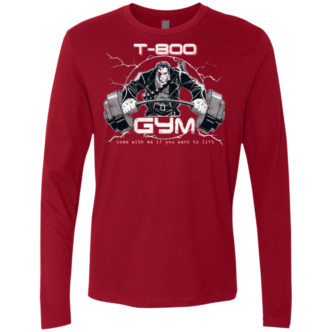 T-Shirts Cardinal / Small T-800 gym Men's Premium Long Sleeve