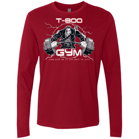 T-Shirts Cardinal / Small T-800 gym Men's Premium Long Sleeve