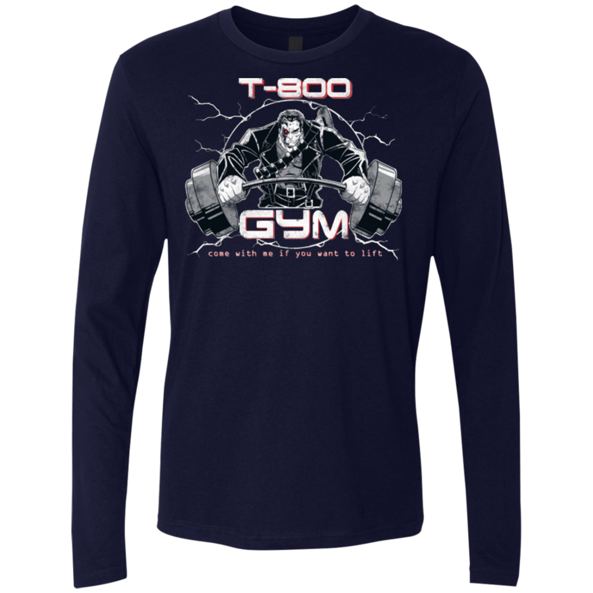 T-Shirts Midnight Navy / Small T-800 gym Men's Premium Long Sleeve