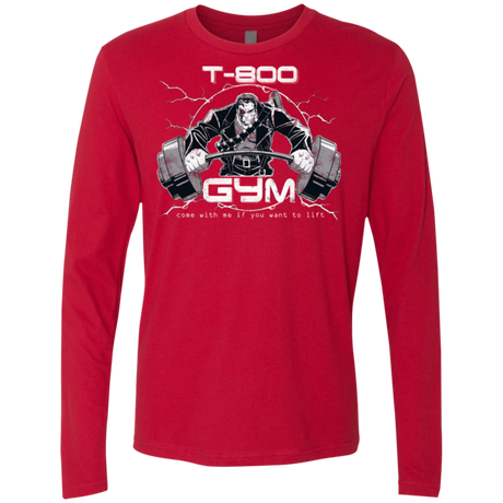T-Shirts Red / Small T-800 gym Men's Premium Long Sleeve