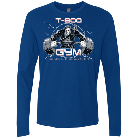 T-Shirts Royal / Small T-800 gym Men's Premium Long Sleeve