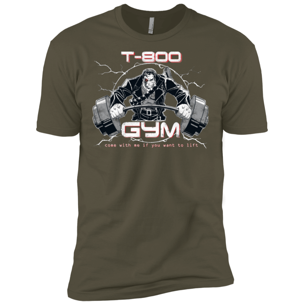T-Shirts Military Green / X-Small T-800 gym Men's Premium T-Shirt