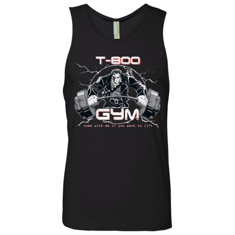 T-Shirts Black / Small T-800 gym Men's Premium Tank Top