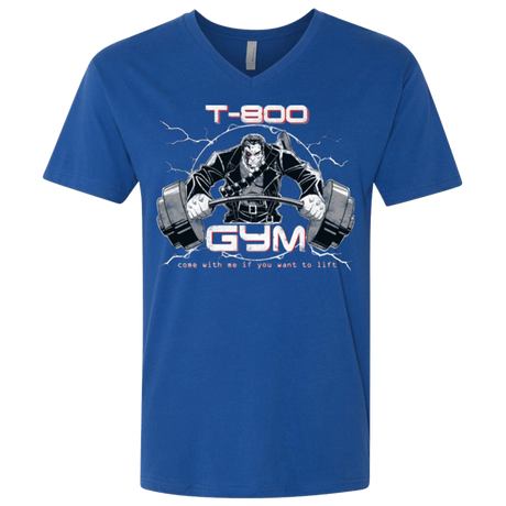 T-Shirts Royal / X-Small T-800 gym Men's Premium V-Neck