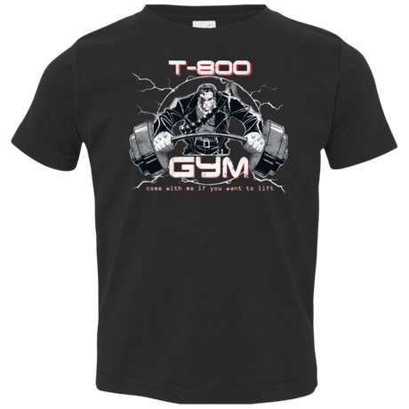 T-Shirts Black / 2T T-800 gym Toddler Premium T-Shirt